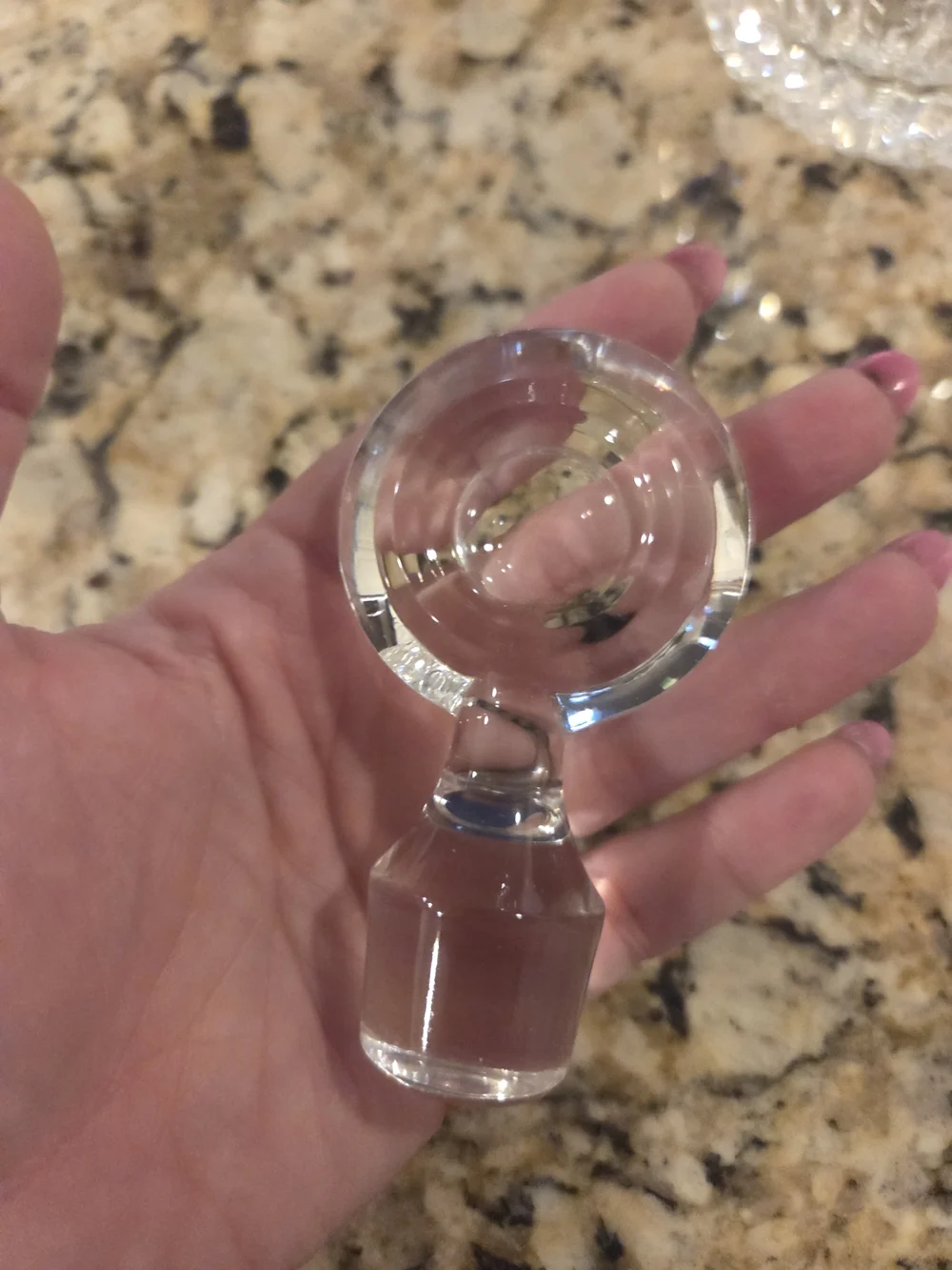 Waterford Clear Cut Crystal Decanter with Round Stopper